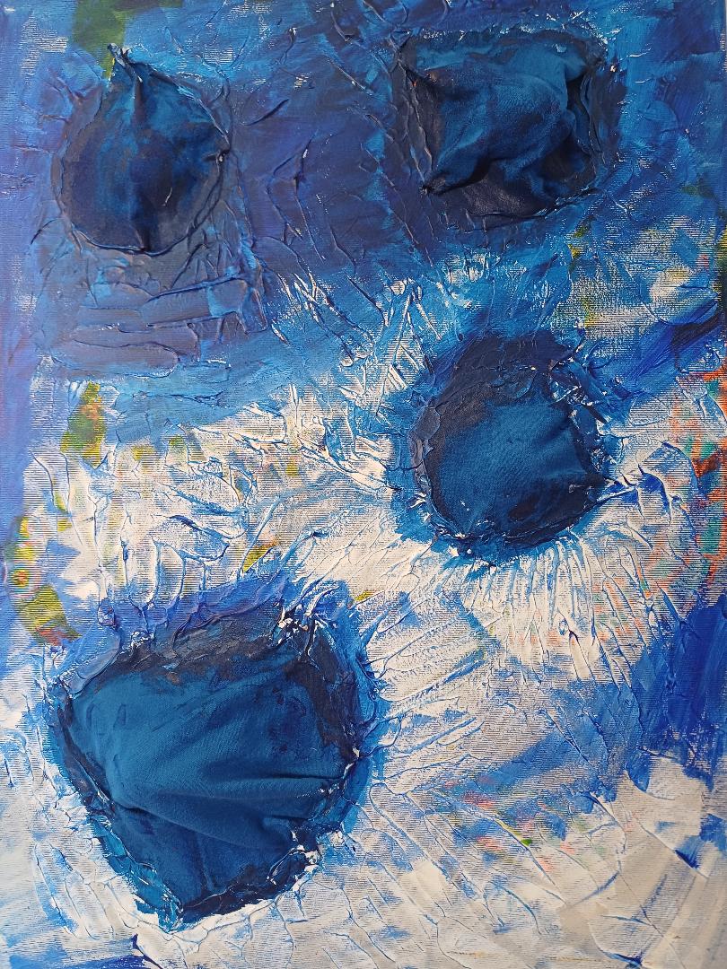 Magnolie auf Leinwand mit Öl