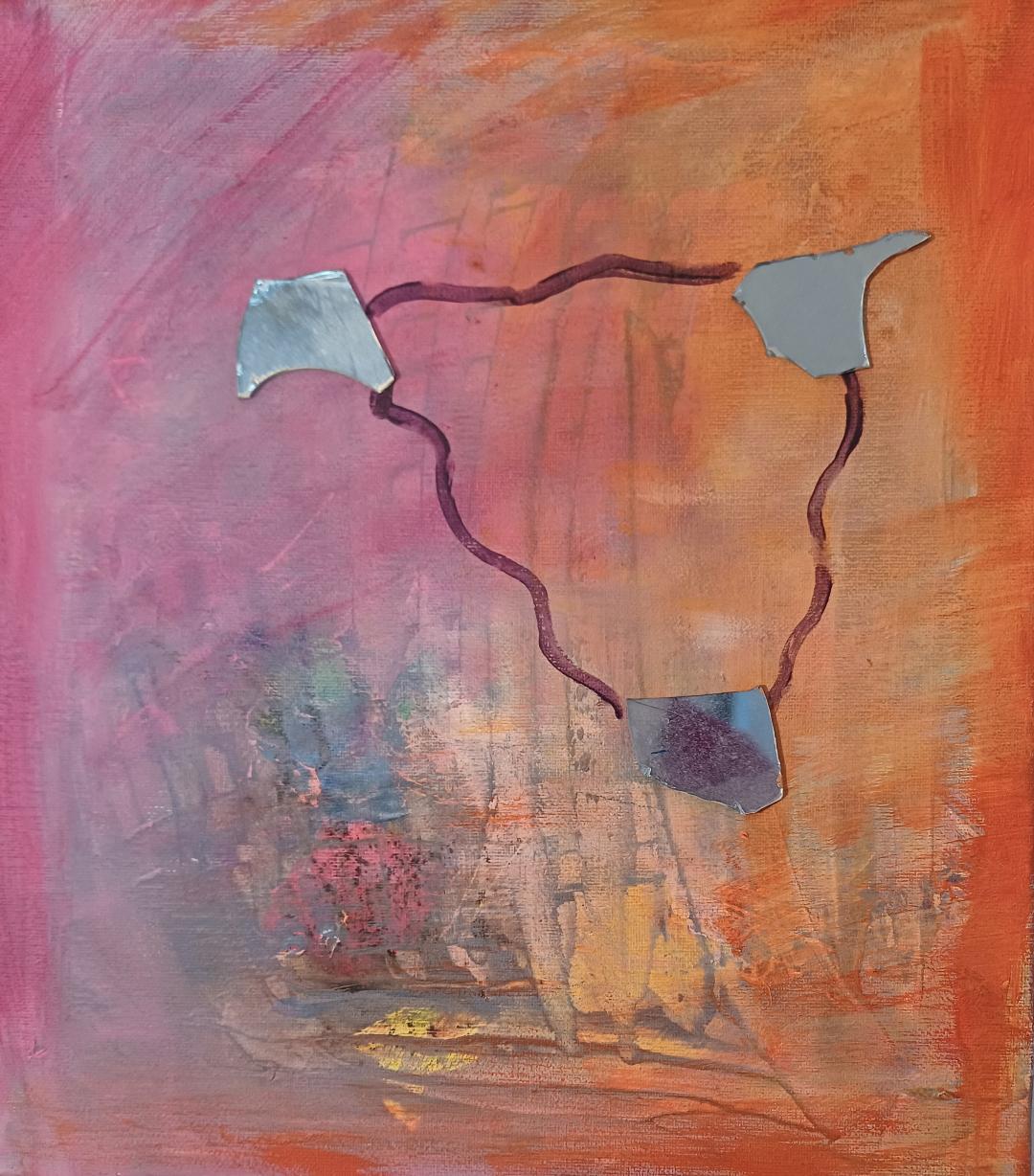 Magnolie auf Leinwand mit Öl