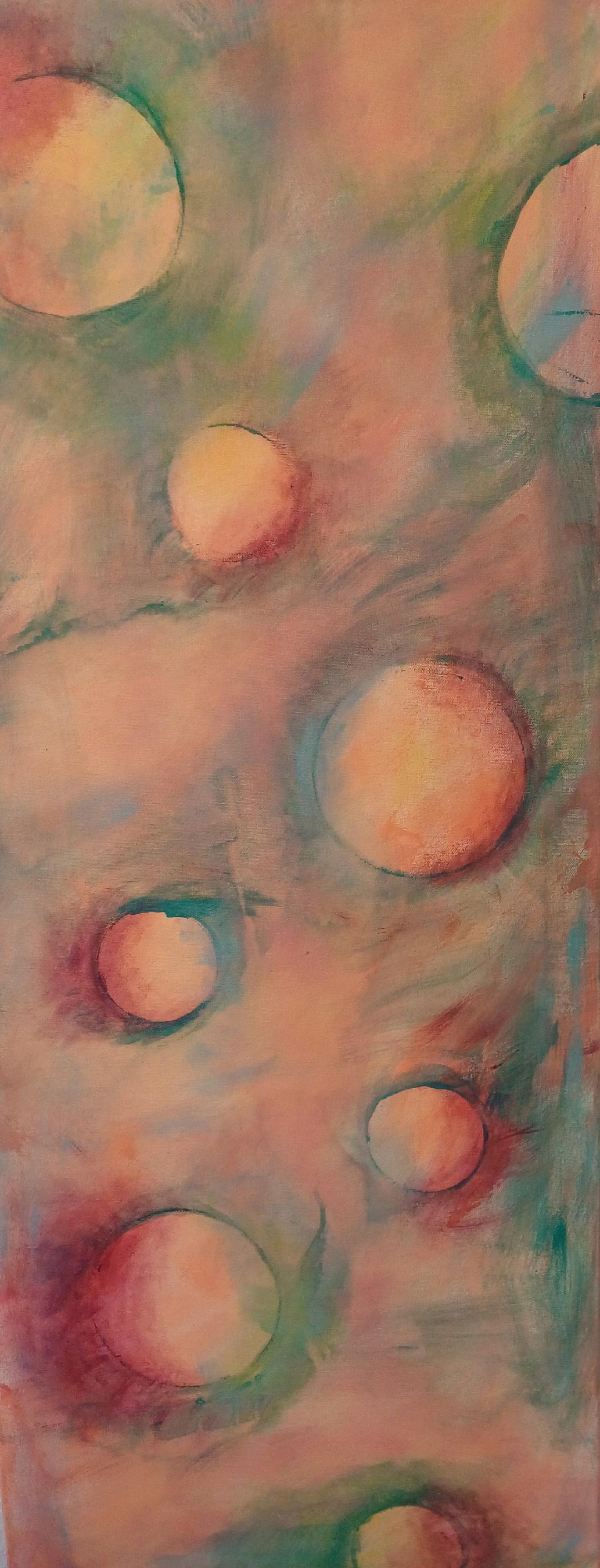 Magnolie auf Leinwand mit Öl