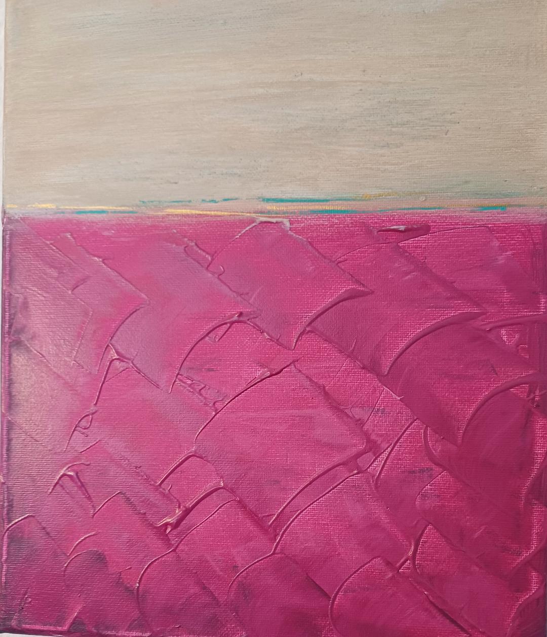 Magnolie auf Leinwand mit Öl