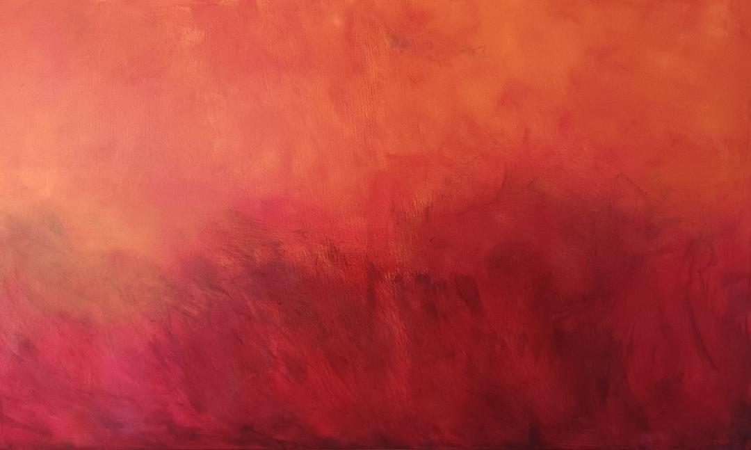 Magnolie auf Leinwand mit Öl