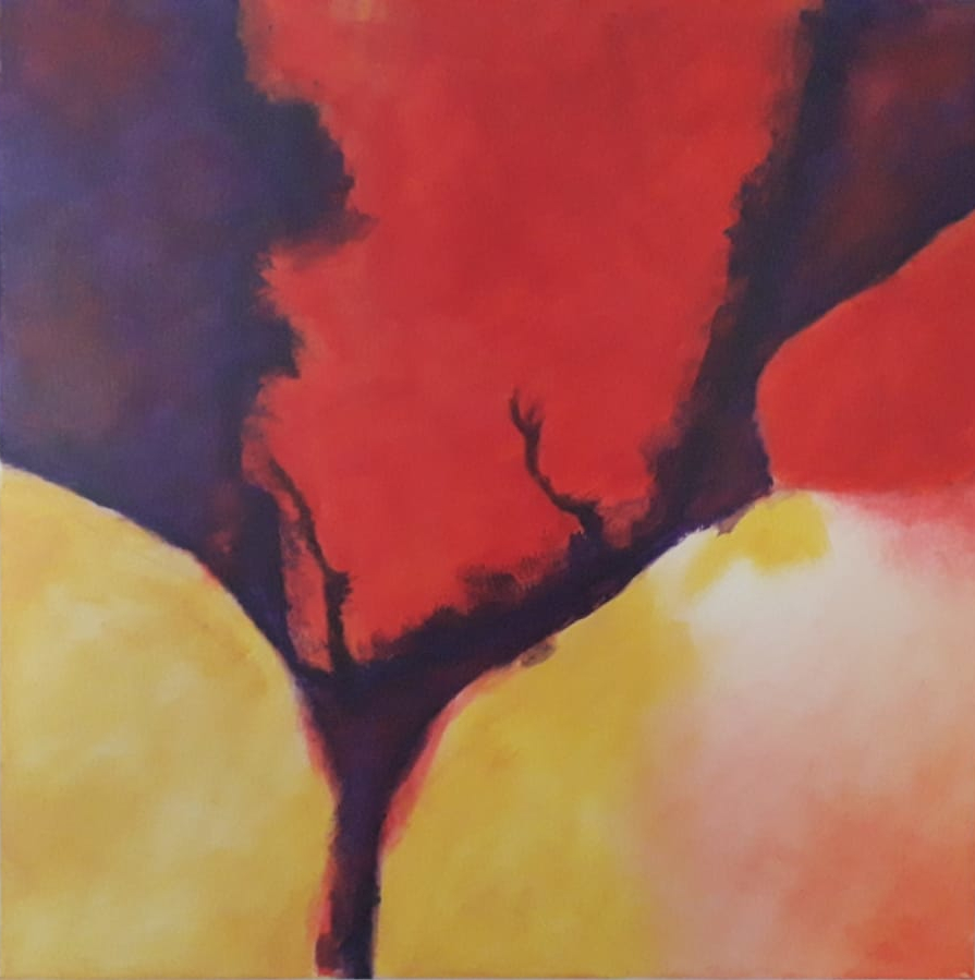 Magnolie auf Leinwand mit Öl